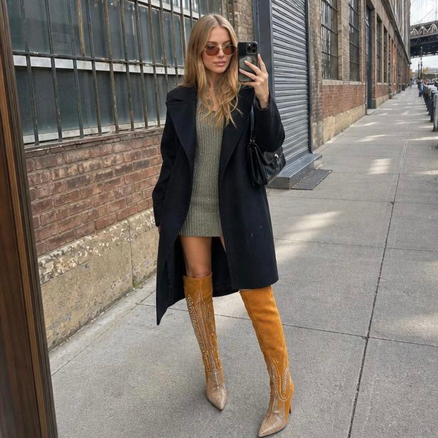 Botas altas hasta la rodilla estilo vaquero para mujer de Cape Robbin Olkley