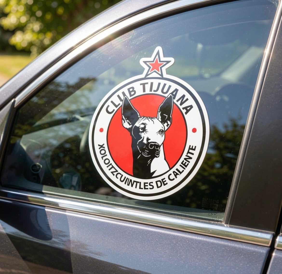 Club Tijuana Die cut Bubble free stickers, 3″×3″, White