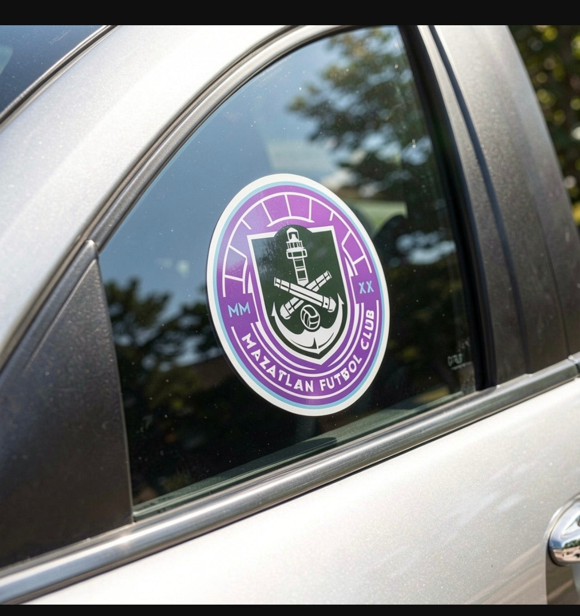 Mazatlan FC Die cut Bubble free stickers, 3″×3″, White