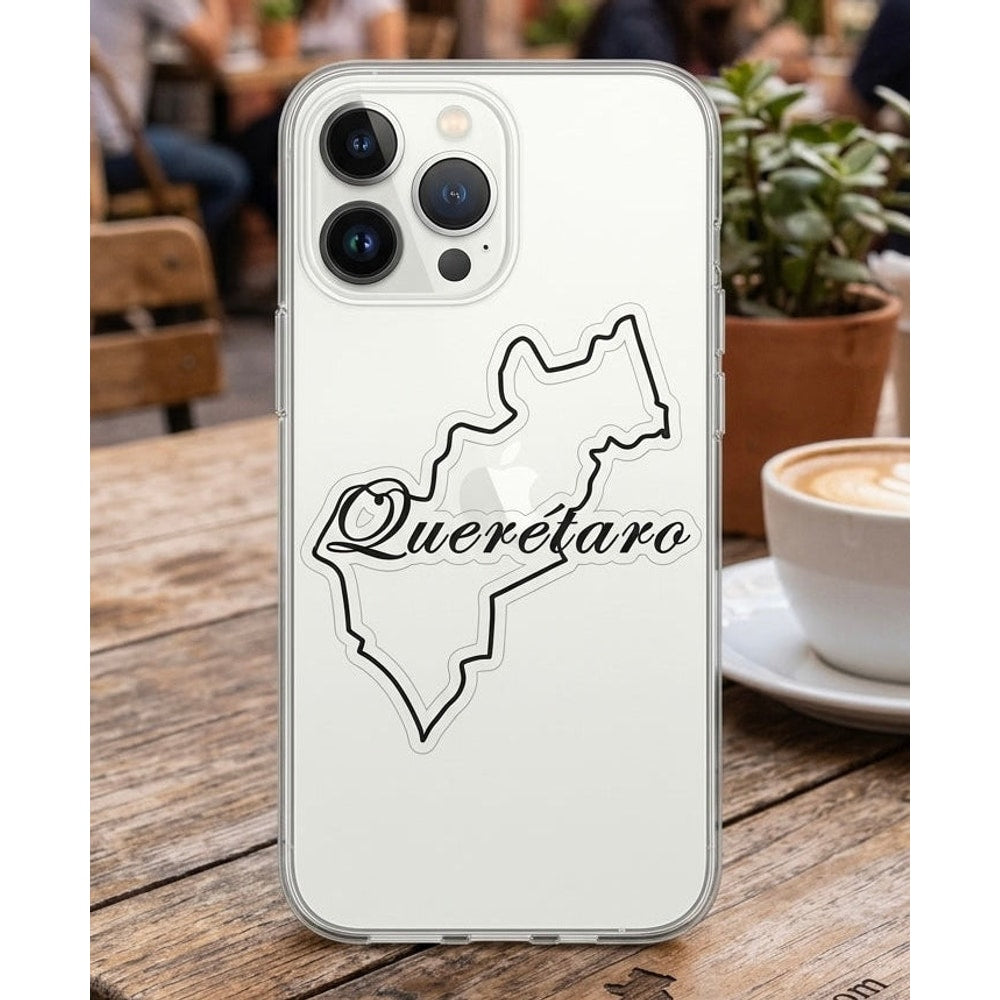 Queretaro Bubble free stickers Queretaro Bubble Free Stickers , 3″×3″, White