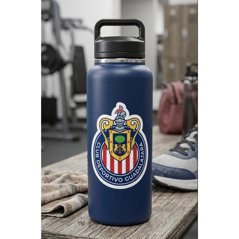 Guadalajara Chivas Die cut Bubble free stickers, 3″×3″, White
