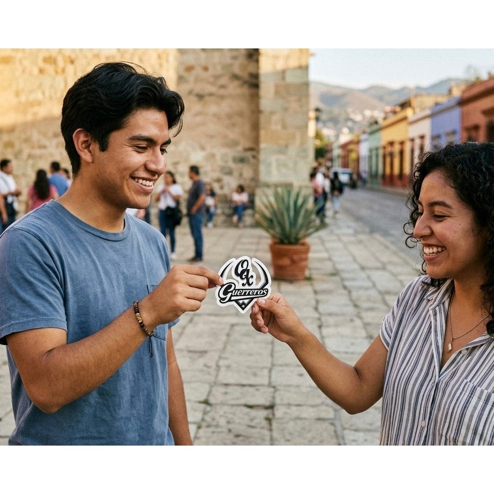 Pegatinas sin burbujas de Guerreros de Oaxaca