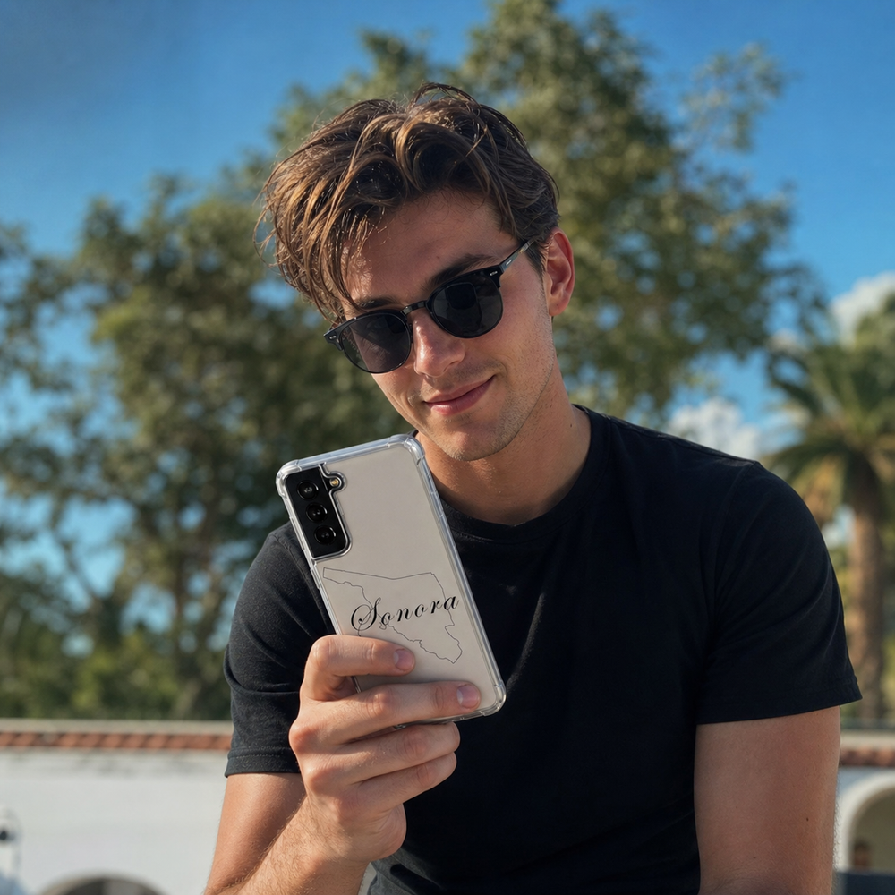 Funda transparente personalizada para Sonora S21 FE