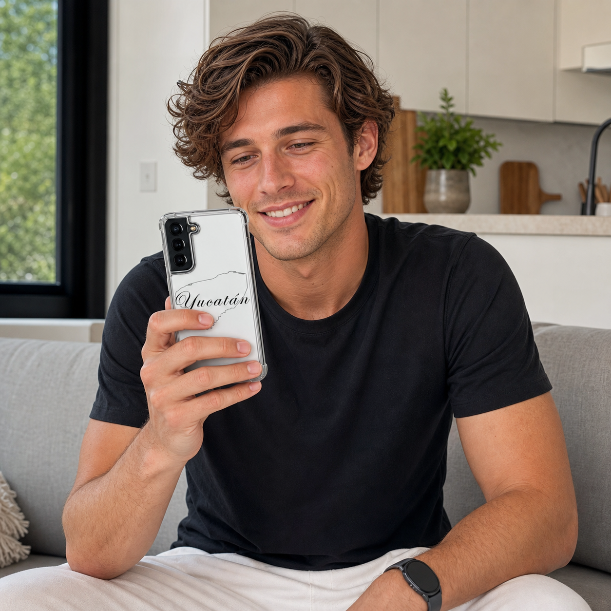 Funda transparente personalizada para Yucatan S21 FE