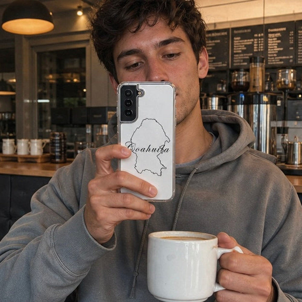 Funda transparente personalizada para Galaxy S21 FE de Coahuila