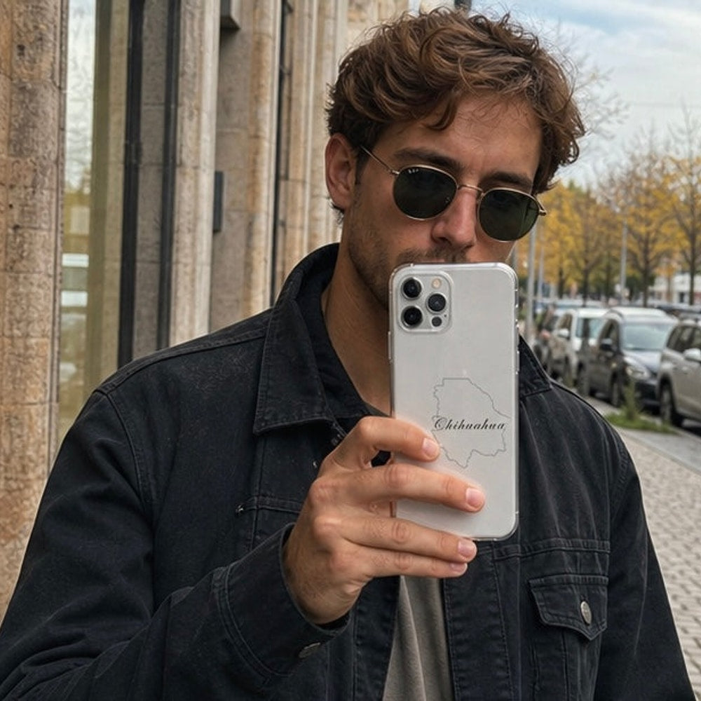 Funda para iPhone con diseño de chihuahua