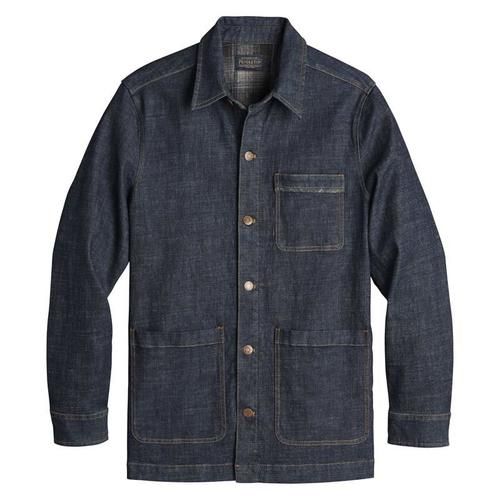Pendleton Men's Denim Chore Coat, 2XL, Navy