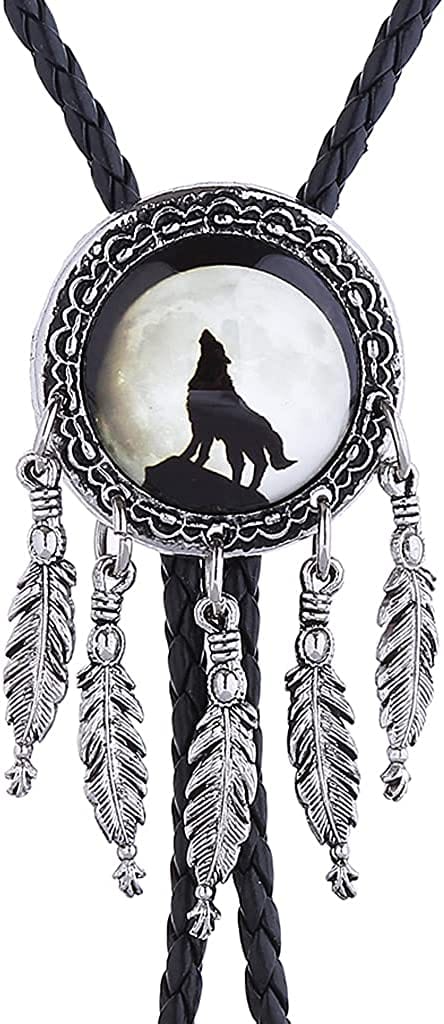 HUABOLA CALYN Western 3D Cowboy Hat Bolo Tie – Vintage Cowboy Boots Necktie for Men, 1# Gray, One size, 1# Gray, One size