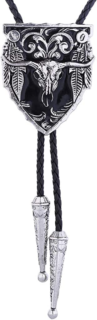 HUABOLA CALYN Western 3D Cowboy Hat Bolo Tie – Vintage Cowboy Boots Necktie for Men, 1# Gray, One size, 1# Gray, One size