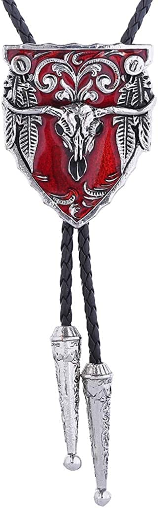HUABOLA CALYN Western 3D Cowboy Hat Bolo Tie – Vintage Cowboy Boots Necktie for Men, 1# Gray, One size, 1# Gray, One size