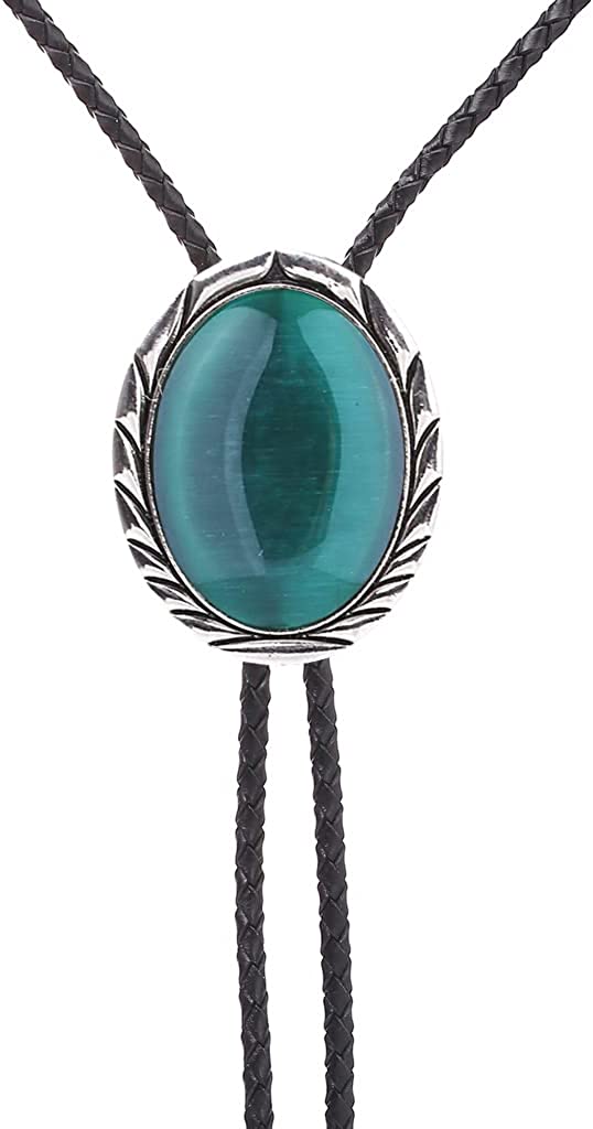 HUABOLA CALYN Handmade Bolo Tie for Men – Unique 3D Scorpion Design with Luminous White Stone, Native American Style, 1# Tiger Eye, One Size