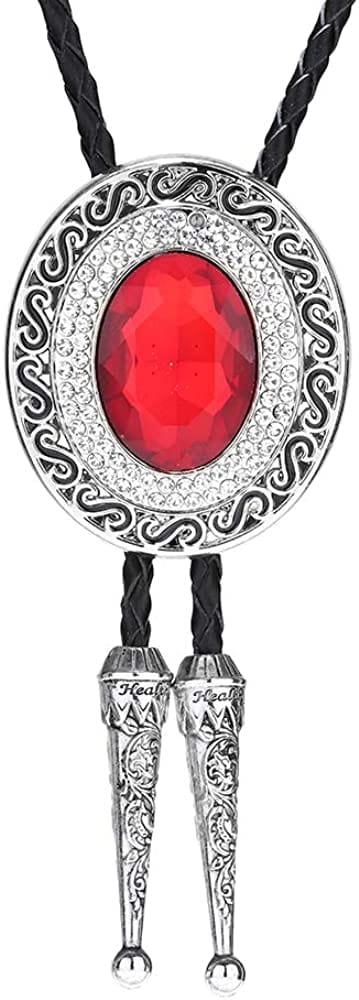 HUABOLA CALYN Western 3D Cowboy Hat Bolo Tie – Vintage Cowboy Boots Necktie for Men, 1# Gray, One size, 1# Gray, One size