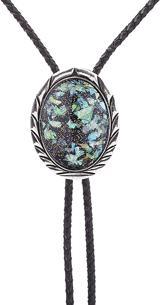 HUABOLA CALYN Handmade Bolo Tie for Men – Unique 3D Scorpion Design with Luminous White Stone, Native American Style, 1# Tiger Eye, One Size