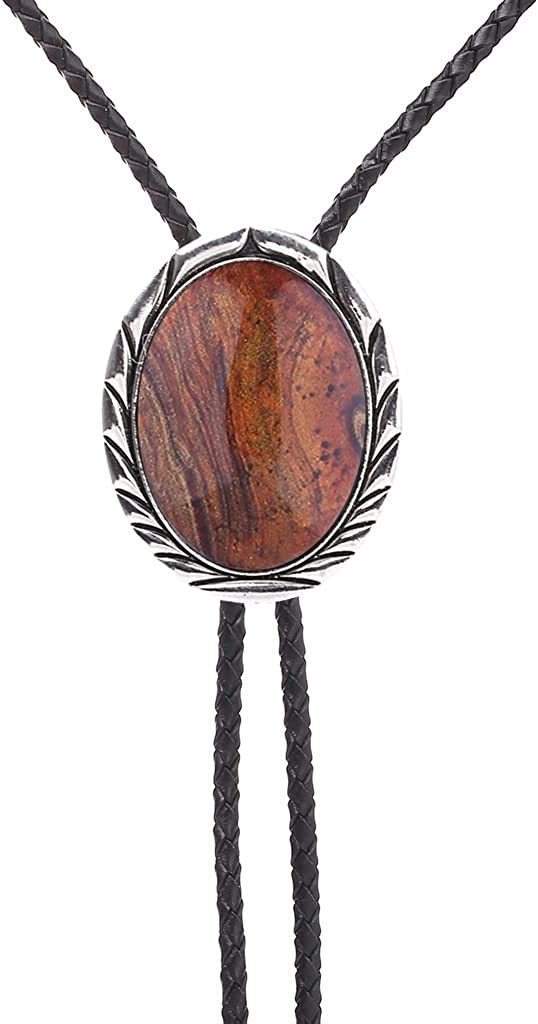 HUABOLA CALYN Handmade Bolo Tie for Men – Unique 3D Scorpion Design with Luminous White Stone, Native American Style, 1# Tiger Eye, One Size