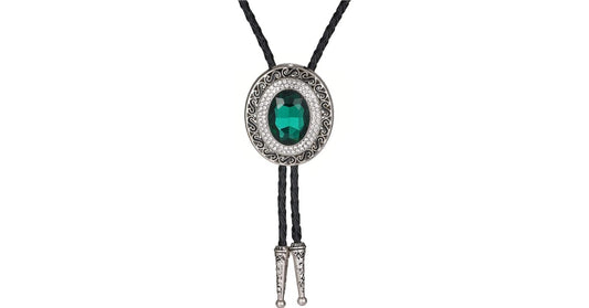 HUABOLA CALYN Black Bolo Tie for Men, Native American Western Cowboy Bolo Tie, 1# Black, One Size
