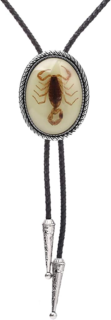 Handmade Black Round Western Cowboy Bolo Tie – Stylish & Durable for Men & Women, 1# Black, One Size