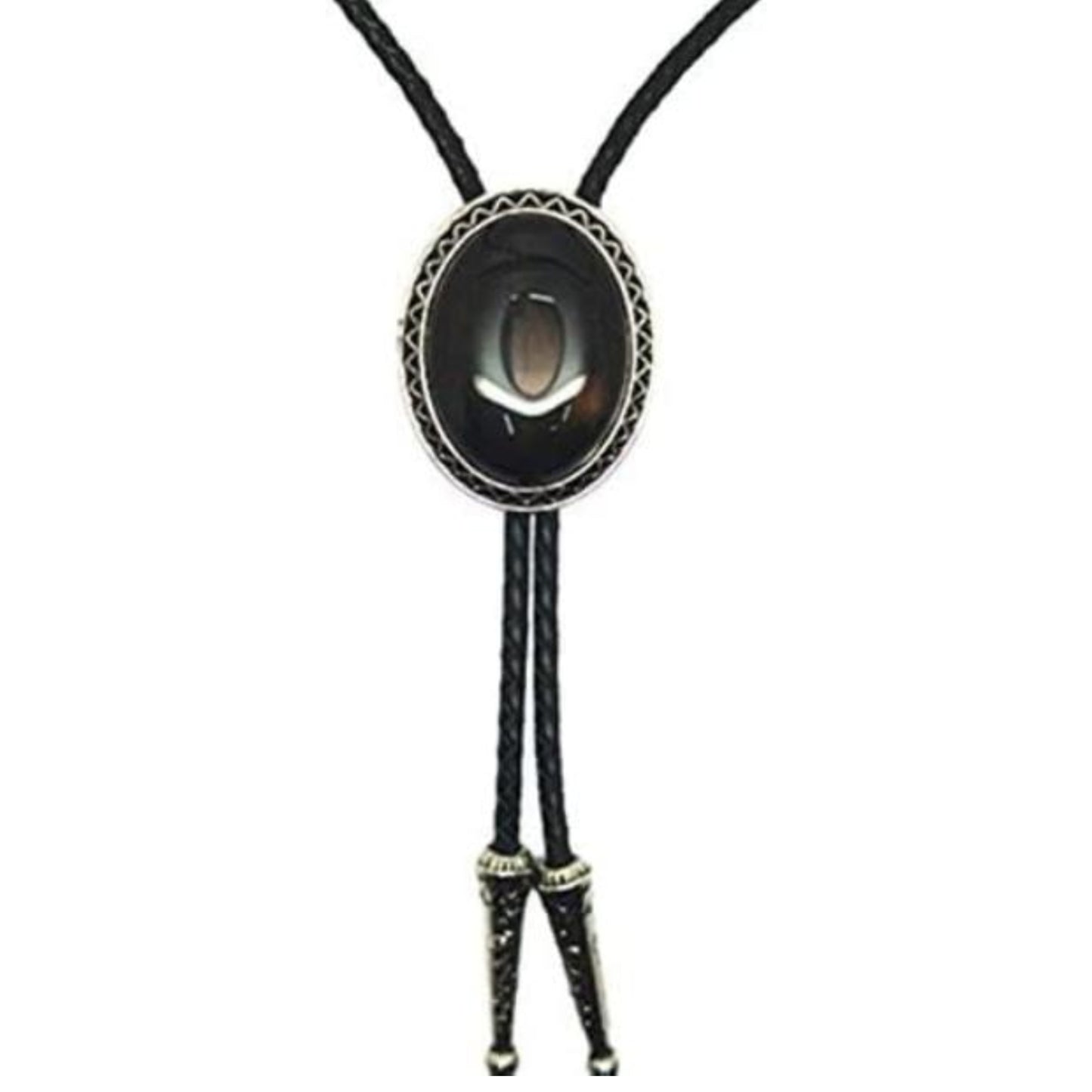 Western Native American Handmade Bolo tie Vintage Emerald Stone, Light Green, One Size