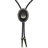 Western Native American Handmade Bolo tie Vintage Emerald Stone, Light Green, One Size