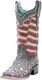 CORRAL Women's A3758 Handcrafted Western Boots, 5, Blue