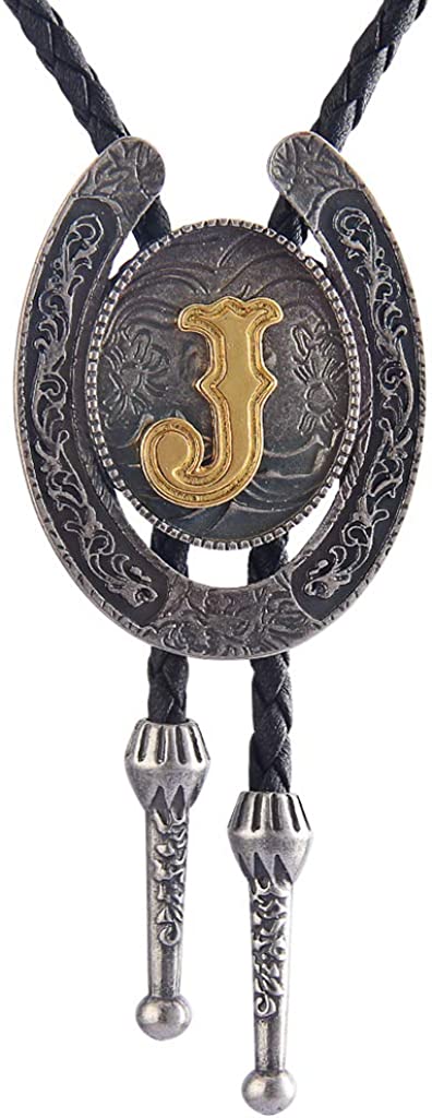 COOLLA Handmade Western Cowboy Bolo Tie with Black Vintage Cicada Pendant for Women and Men, Black, One Size
