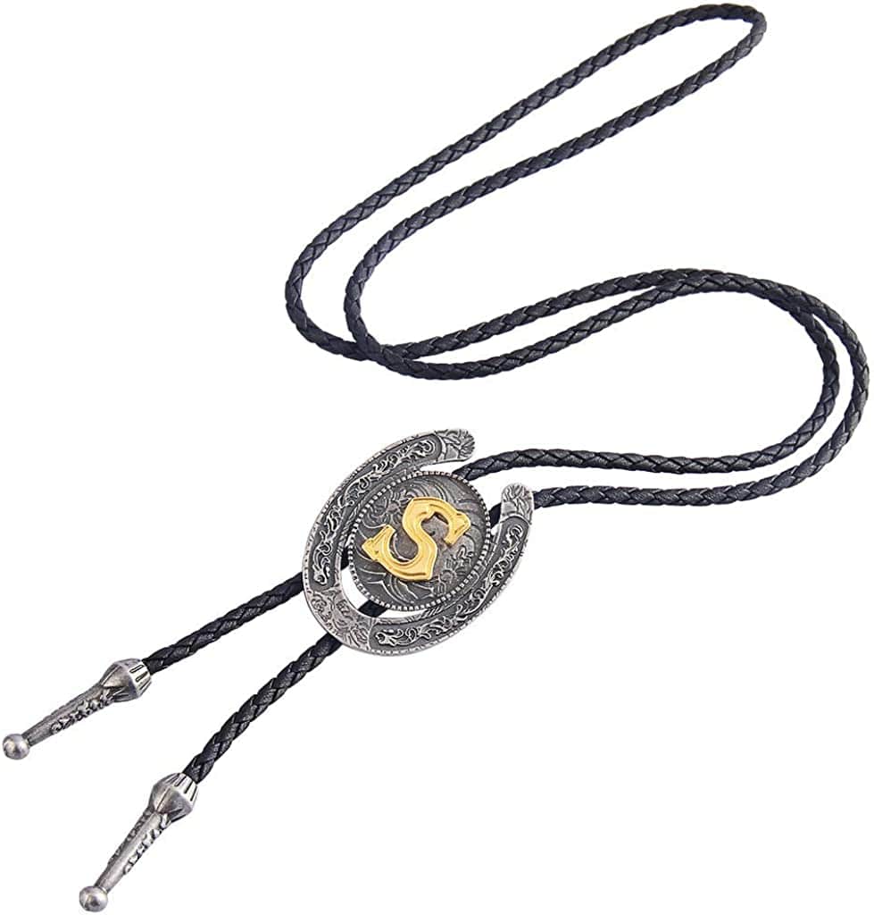 COOLLA Handmade Western Cowboy Bolo Tie with Black Vintage Cicada Pendant for Women and Men, Black, One Size