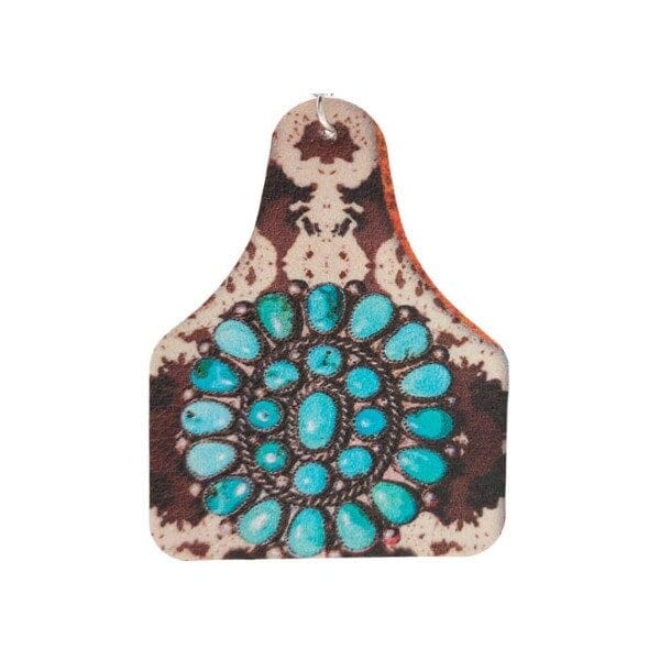 Custom Charm Western Style  Earrings, White Tassel, 18 cm