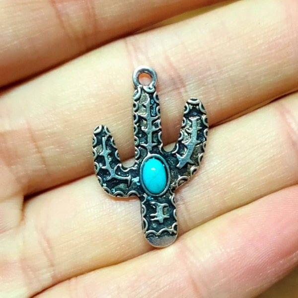 Custom Charm Western Style  Earrings, White Tassel, 18 cm