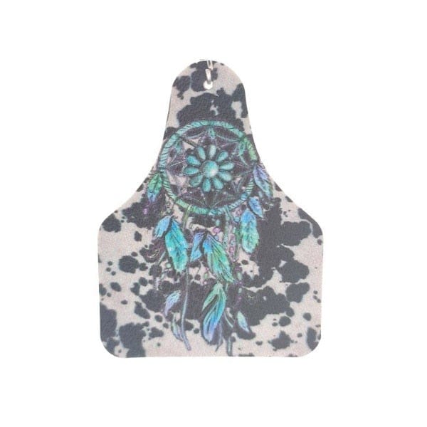 Custom Charm Western Style  Earrings, White Tassel, 18 cm