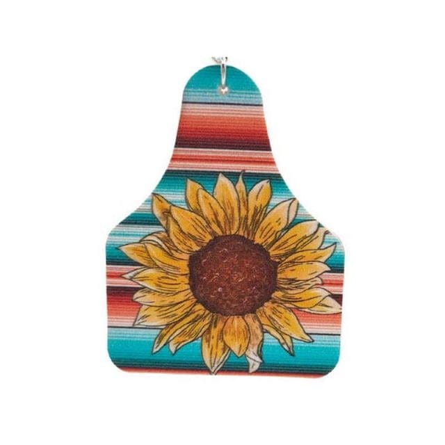 Custom Charm Western Style  Earrings, White Tassel, 18 cm