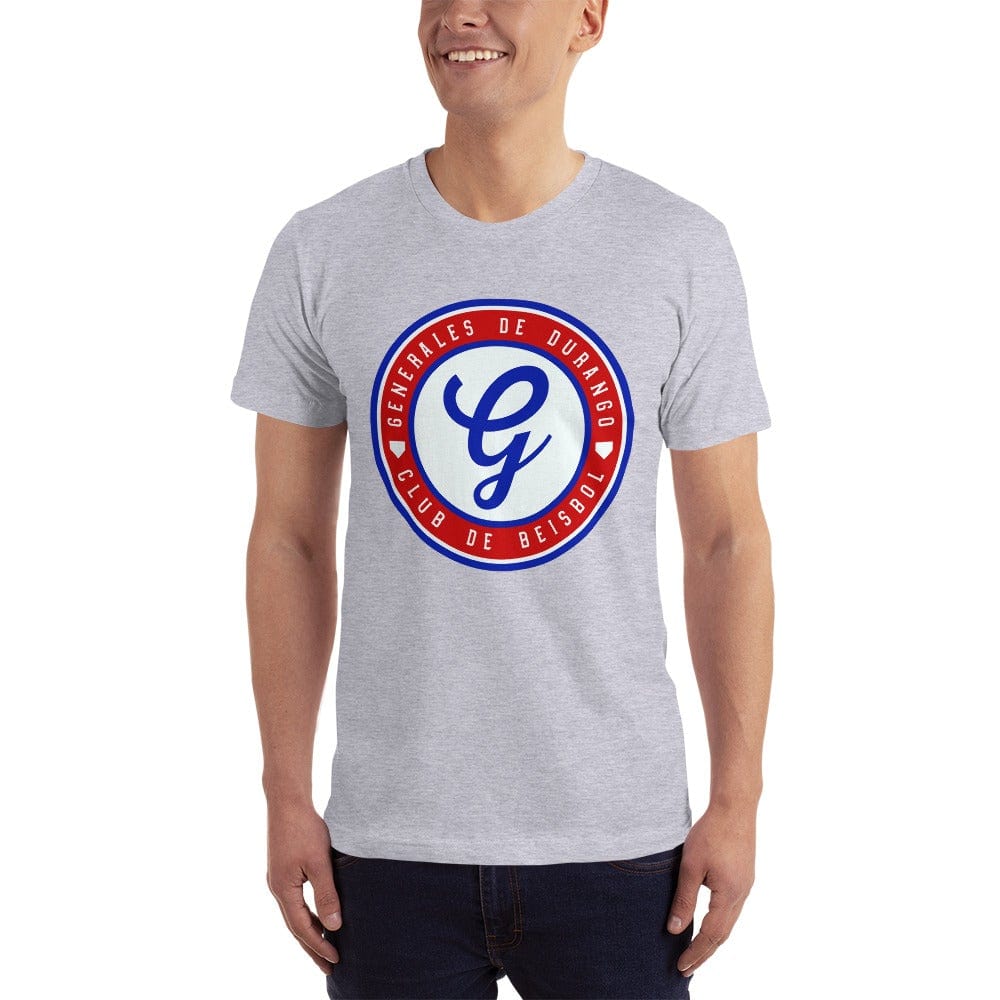 Generales de Durango Unisex Jersey T Shirt, Heather Grey, 3XL