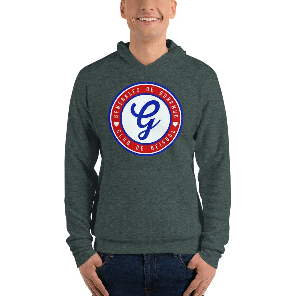Generales de Durango  Unisex Pullover Hoodie, Black, S
