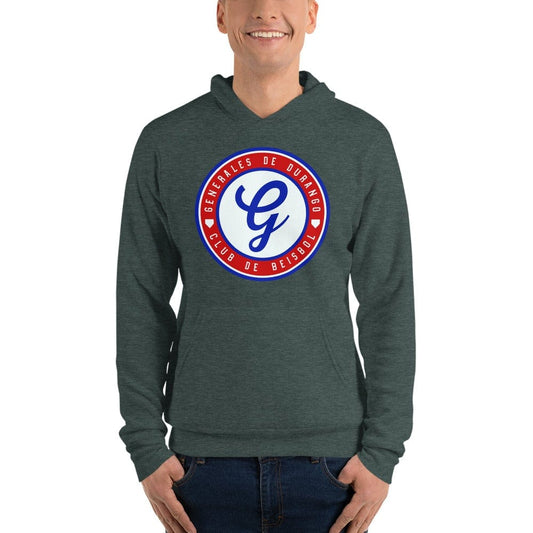 Generales de Durango  Unisex Pullover Hoodie, Black, S