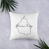 Mexico City Pillows, White, 18"x18"