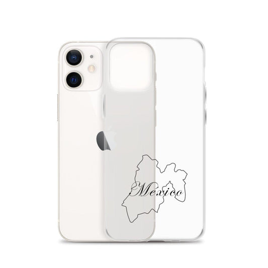 Mexico iPhone case, iPhone 12, 13, Clear, Wireless charging compatible