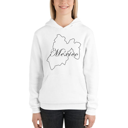 Mexico Unisex Hoodie, S, White