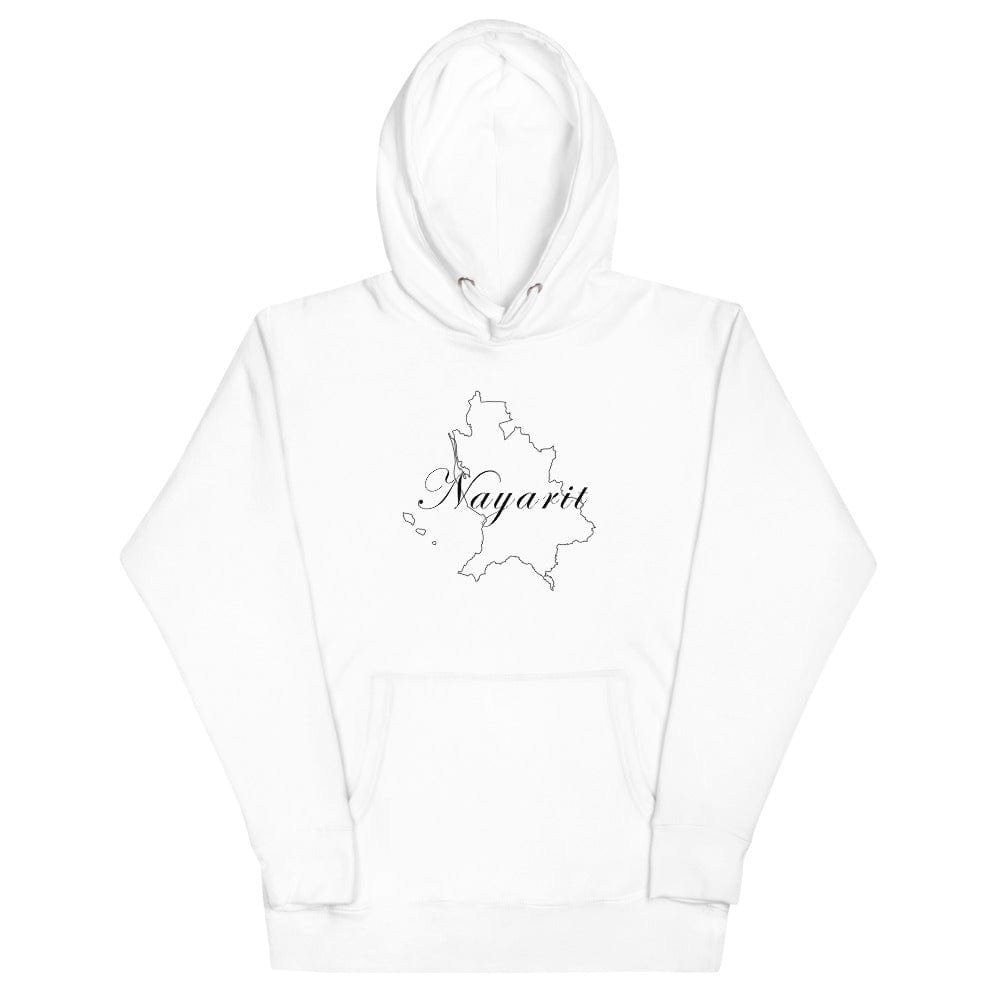 Nayarit Unisex Hoodie, S, White