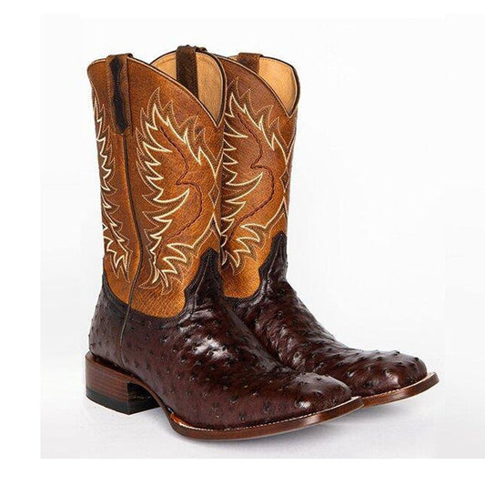Tobacco Exotic Boots, Brown, 6.5, Brown, 6.5