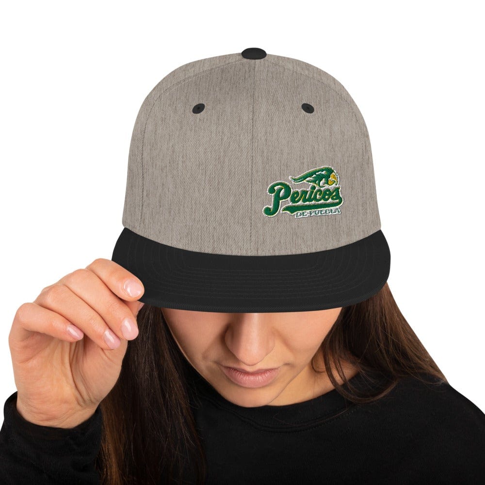 Pericos de Puebla Classic Snapback Hat, Heather/Black, One Size