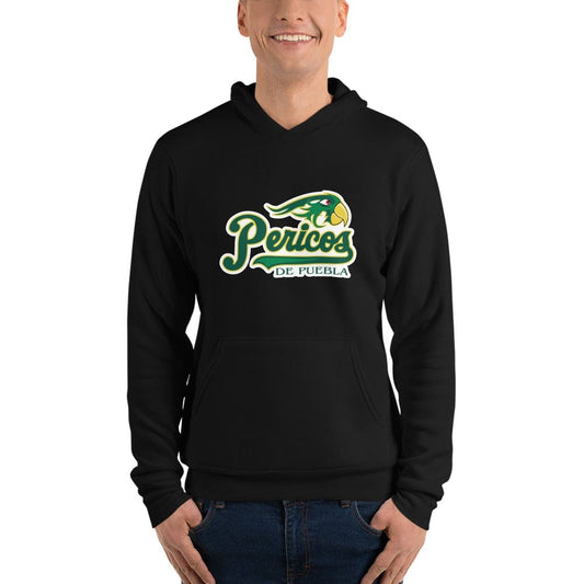 Pericos de Puebla Unisex Pullover Hoodie, Black, S