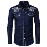 Urban Embroidered Shirt, Navy, S