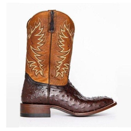 Tobacco Exotic Boots, Brown, 6.5, Brown, 6.5