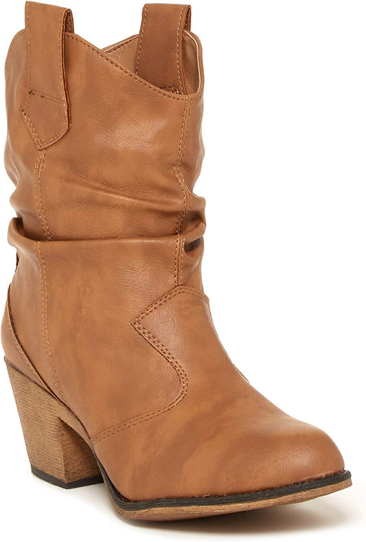 Charles Albert Women's Modern Western Cowboy Boot, Distressed Style with Pull Tabs, Size 6, Black – Stylish, Comfortable, and Easy to Wear