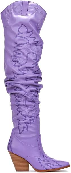 Cape Robbin Kelsey 21 Over-The-Knee Cowboy Boots For Women | Chunky Block Heel Western Cowgirl Fashion Boots , 6, Black, 6, Black