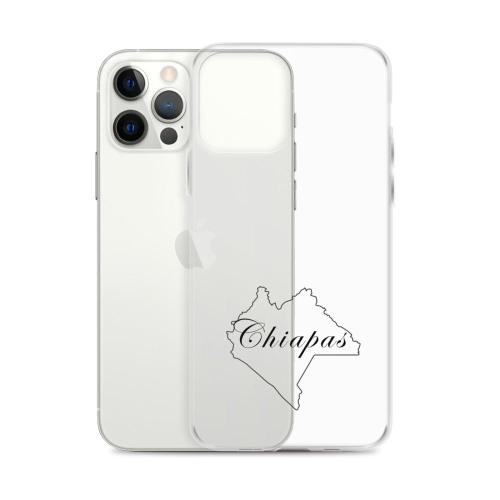 Chiapas iPhone Case, iPhone 12, 13, Clear, Wireless charging compatible