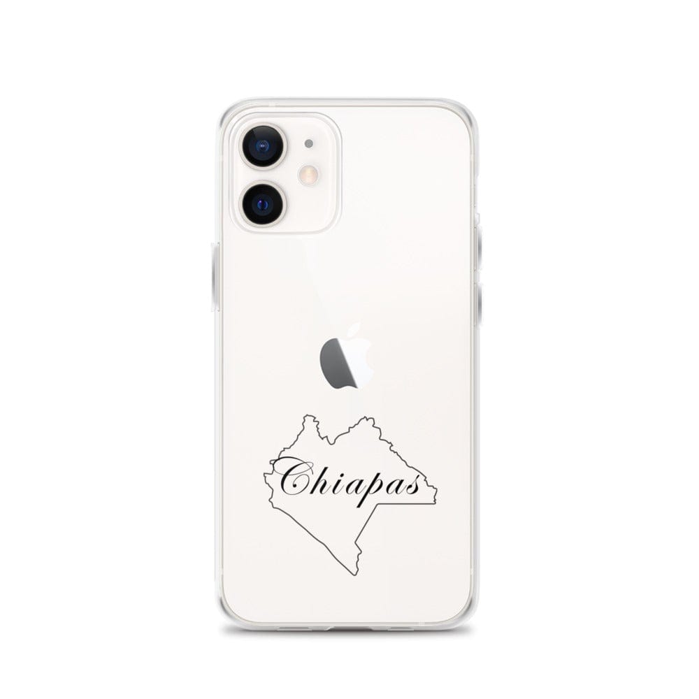 Chiapas iPhone Case, iPhone 12, 13, Clear, Wireless charging compatible