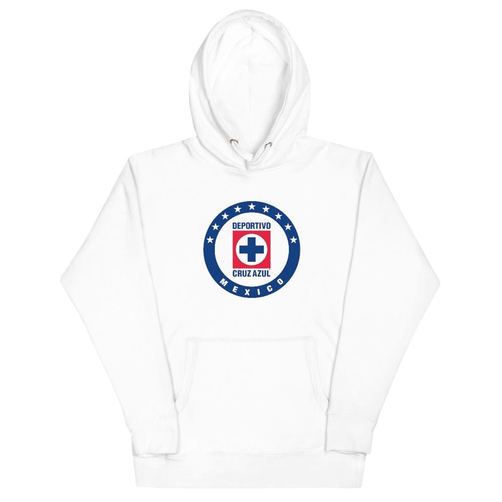 Cruz Azul Hoodie Unisex, S, White