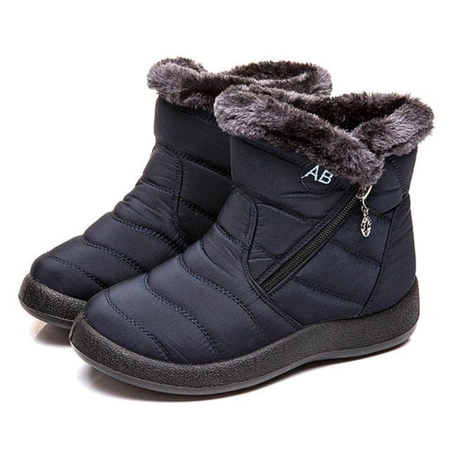 Women's Stylish Casual Ankle Boots, Navy, 36