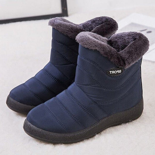 Women's Stylish Casual Ankle Boots, Navy, 36