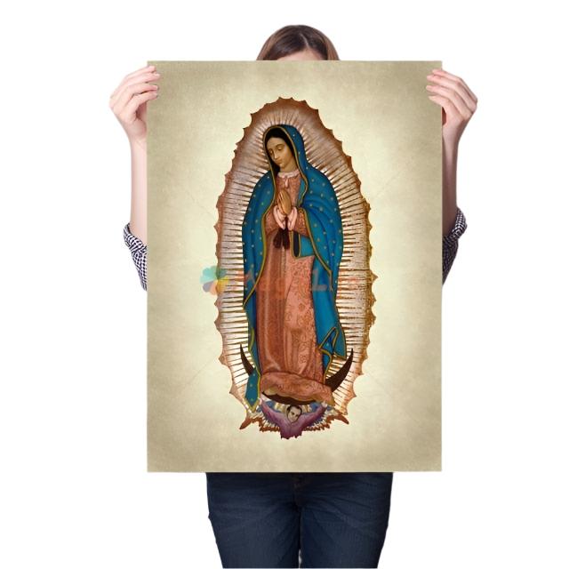 Arte mural de la Virgen de Guadalupe