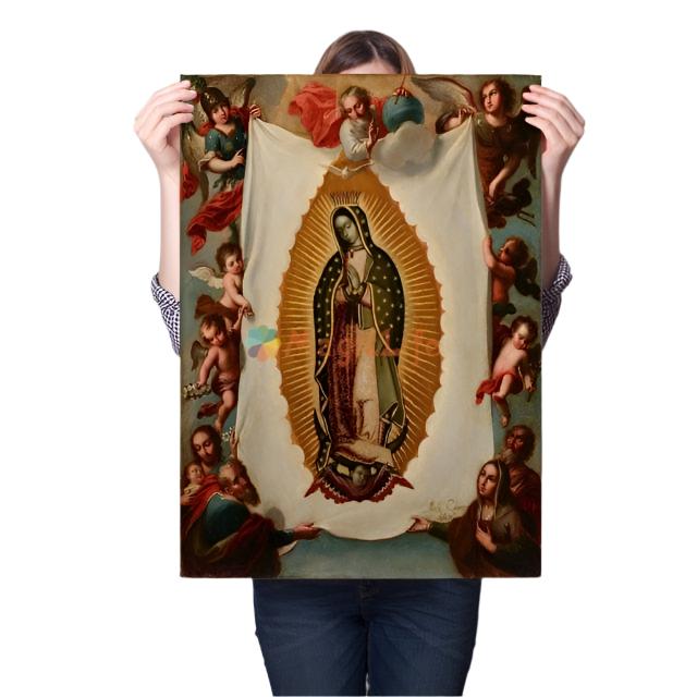 Arte mural de la Virgen de Guadalupe